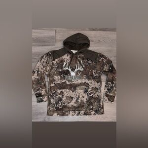 Redhead Men’s Size Large Camo Camouflage Hunting Hoodie Long Sleeved EUC